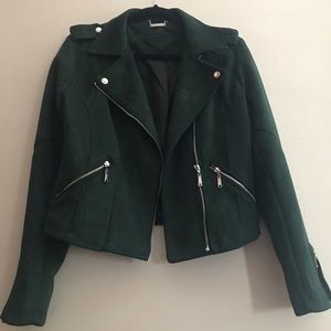 Jou Jou  micro suede moto jacket